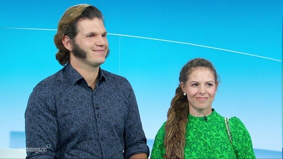 Paul Lübbe und Linn Charlotte Klund. © Screenshot 