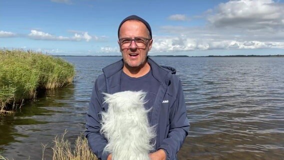 Stefan Kreibohm berichtet aus dem NDR Wetterstudio Hiddensee © Screenshot 