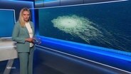 Juliane Möcklinghoff moderiert in der Frühausgabe NDR Info einen Beitrag zum Angriff auf die Nord Stream Pipelines an. © Screenshot 