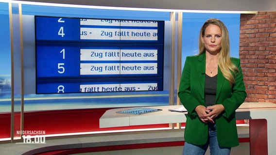 Die Moderatorin Tina Hermes. © Screenshot 