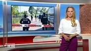 Tina Hermes moderiert die Frühausgabe Niedersachsen. © Screenshot 