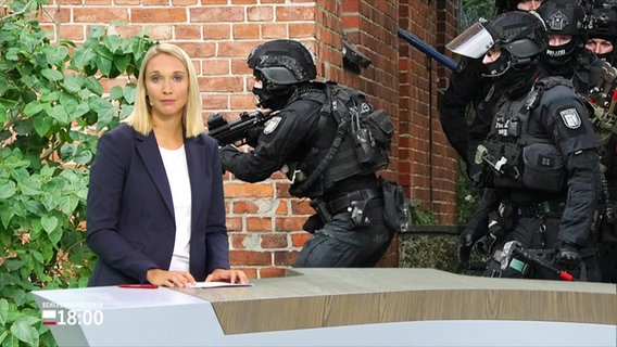 Die Moderatorin Alexandra Bauer. © Screenshot 