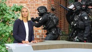 Die Moderatorin Alexandra Bauer. © Screenshot 
