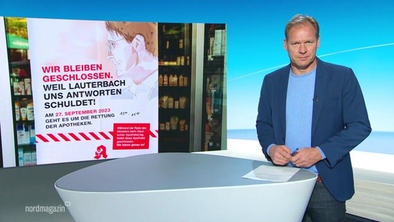 Thilo Tautz moderiert Nordmagazin. © Screenshot 