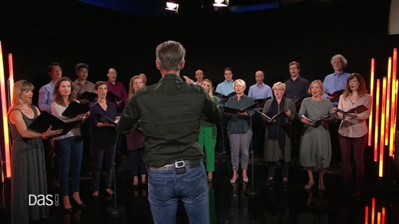 Das NDR Vokalensemble mit "Ruhetal" von Mendelssohn. © Screenshot 