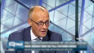 Ausschnitt aus einem Auftritt von CDU-Chef Friedrich Merz im Fernsehsender Welt TV. © Screenshot 