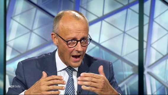 Friedrich Merz mit offenem Mund. © Screenshot 