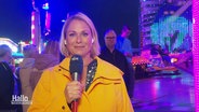 Die Reporterin Anna Koerber berichtet aus Oldenburg. © Screenshot 