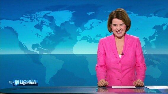 Susanne Daubner bekommt einen Lach-Flash am morgen. © Screenshot 