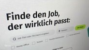 Eine Jobbörse im Internet wirbt mit dem Slogan: Finde den Job, der wirklich zu dir passt. © Screenshot 