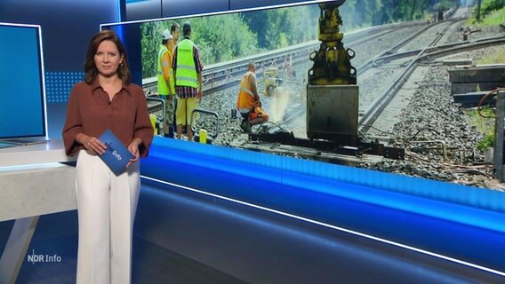 Romy Hiller moderiert NDR Info. © Screenshot 