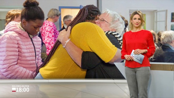 Eva Diederich moderiert Schleswig-Holstein 18:00. © Screenshot 