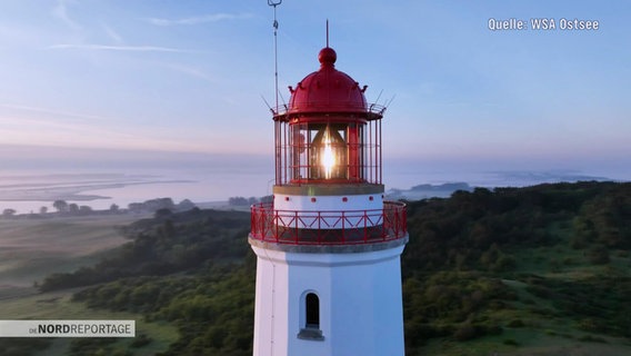 Der Leuchtturm auf Hiddensee. © Screenshot 