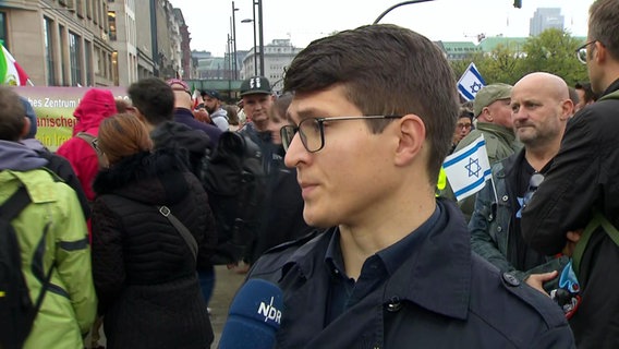 Der Vorsitzende der Deutsch-Israelischen Gesellschaft, Moritz Golombek. © Screenshot 