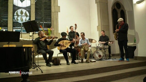 Musiker in der Christuskirche. © Screenshot 