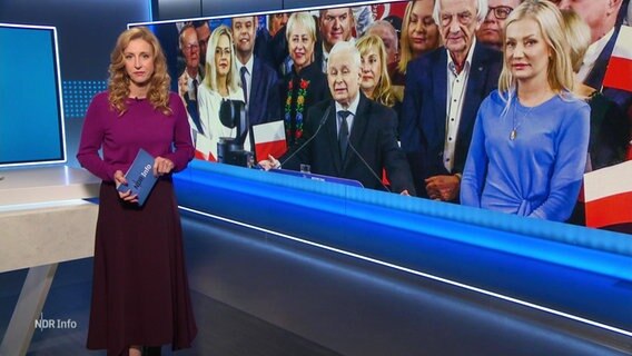 Ilka Petersen moderiert NDR Info. © Screenshot 