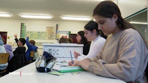 Schülerinnen in einem Klassenraum. © Screenshot 