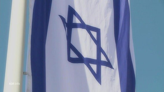 Die israelische Flagge. © Screenshot 