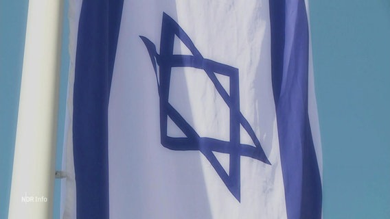 Die israelische Flagge. © Screenshot 