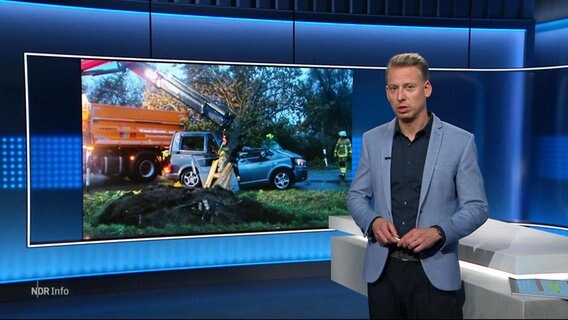 André Schünke moderiert NDR Info 22:00. © Screenshot 