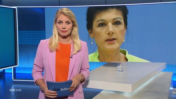 Dina Hille moderiert NDR Info um 16:00 Uhr. © Screenshot 