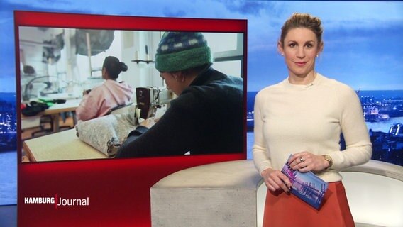 Eva Diederich moderiert das Hamburg Journal 18:00. © Screenshot 