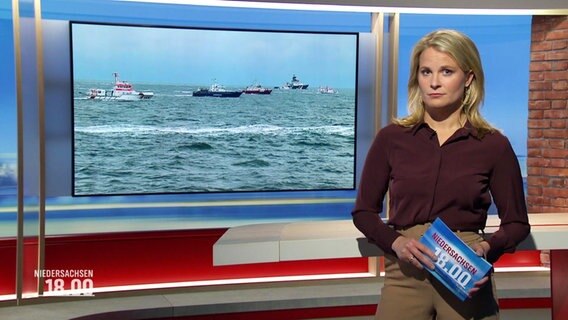 Kathrin Kampmann moderiert das Niedersachsen Magazin um 18:00 Uhr. © Screenshot 