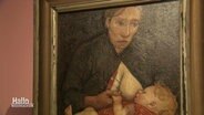 Gemälde von der Malerin Paula Modersohn-Becker, auf dem eine Frau ihrem Baby die Brust gibt. © Screenshot 