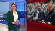 Eva Diederich moderiert das Hamburg Journal 18:00. © Screenshot 