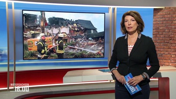 Nachrichtensprecherin Sandrine Harder. © Screenshot 