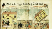 Ein Cover der Chicago Sunday Tribune aus dem 19. Jahrhundert mit Comiczeichnungen. © Screenshot 