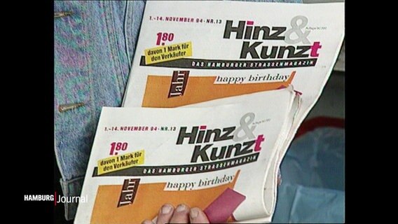 Das Hamburger Straßenmagazin "Hinz und Kunzt" © Screenshot 