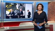 Die Moderatorin Sandrine Harder. © Screenshot 