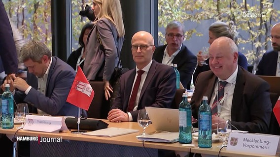 Hamburgs Bürgermeister Peter Tschentscher beim Bund-Länder-Gipfel © Screenshot 