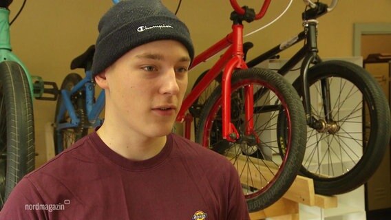 Der Bmx-Fahrer Max Werner. © Screenshot 