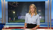 Eine moderatorin steht vor einem eineblendeten Bild. © Screenshot 
