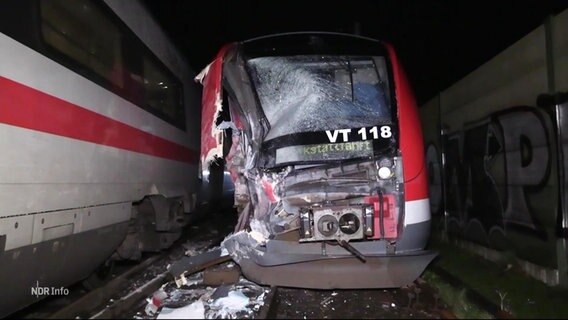 Ein beschädigter Zug. © Screenshot 