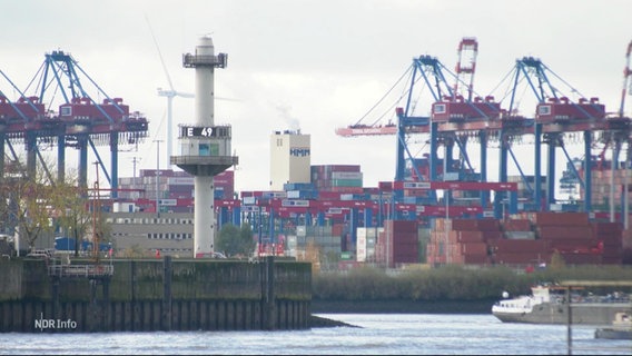 Blick auf den Hamburger Hafen. © Screenshot 