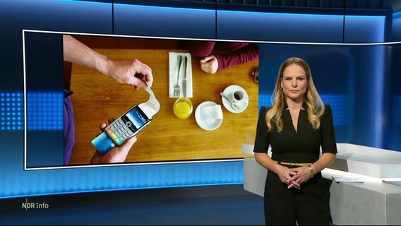 Tina Hermes moderiert NDR Info 21:45. © Screenshot 