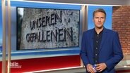 Arne-Torben Voigts moderiert Hallo Niedersachsen am 19.11.2023. © Screenshot 