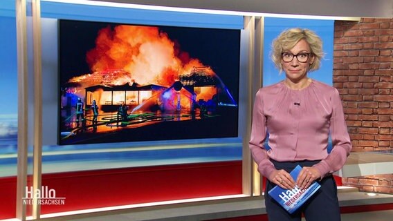 Christina von Saß moderiert Hallo Niedersachsen. © Screenshot 