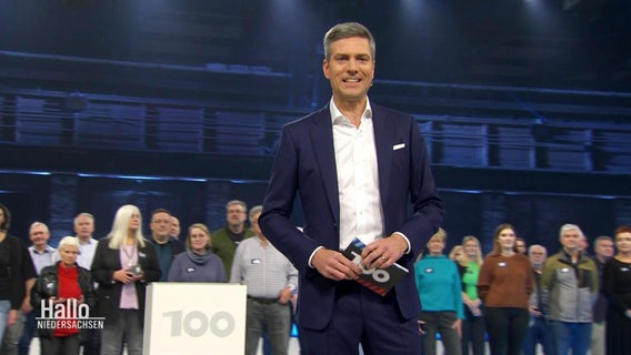Ingo Zamperoni moderiert die  Debatten-Show "Die 100". © Screenshot 