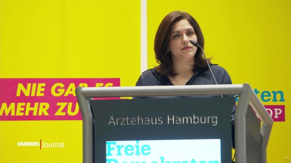 FDP-Politikerin Svenja Hahn. © Screenshot 