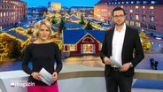 Marie-Luise Bram und Chrstipher SCheffelmeier moderieren das Schleswig-Holstein Magazin. © Screenshot 