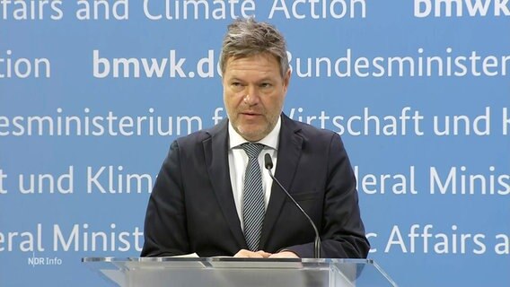 Robert Habeck, Bündnis 90/Die Grünen, Bundeswirtschaftsminister © Screenshot 