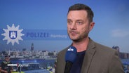 Der Pressesprecher der Hamburger Polizei. © Screenshot 