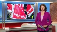 Nachrichtensprecherin Sandrine Harder moderiert die Frühausgabe Niederschsen. © Screenshot 
