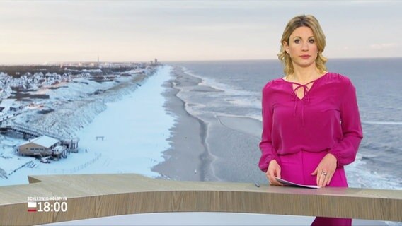 Eva Diedrich moderiert das Schleswig-Holstein Magazin. © Screenshot 