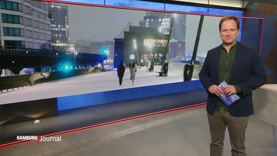 Christian Buhk moderiert das Hamburg Journal. © Screenshot 