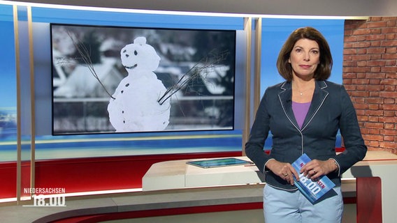 Die Moderatorin Sandrine Harder. © Screenshot 